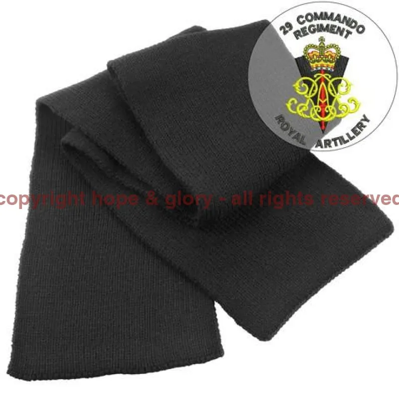 29 Commando Royal Artillery Heavy Knit Scarf