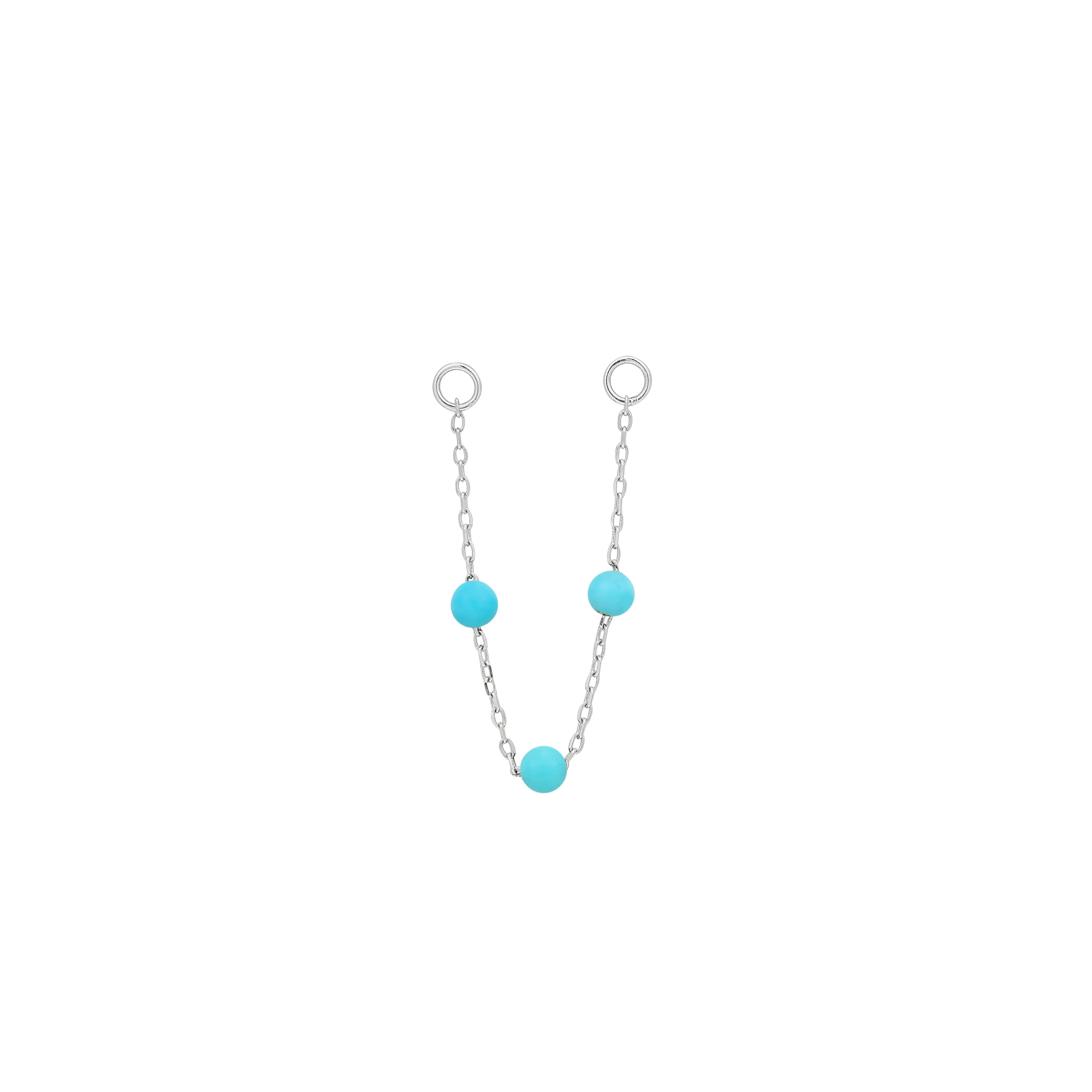 3 Bead Turquoise Chain