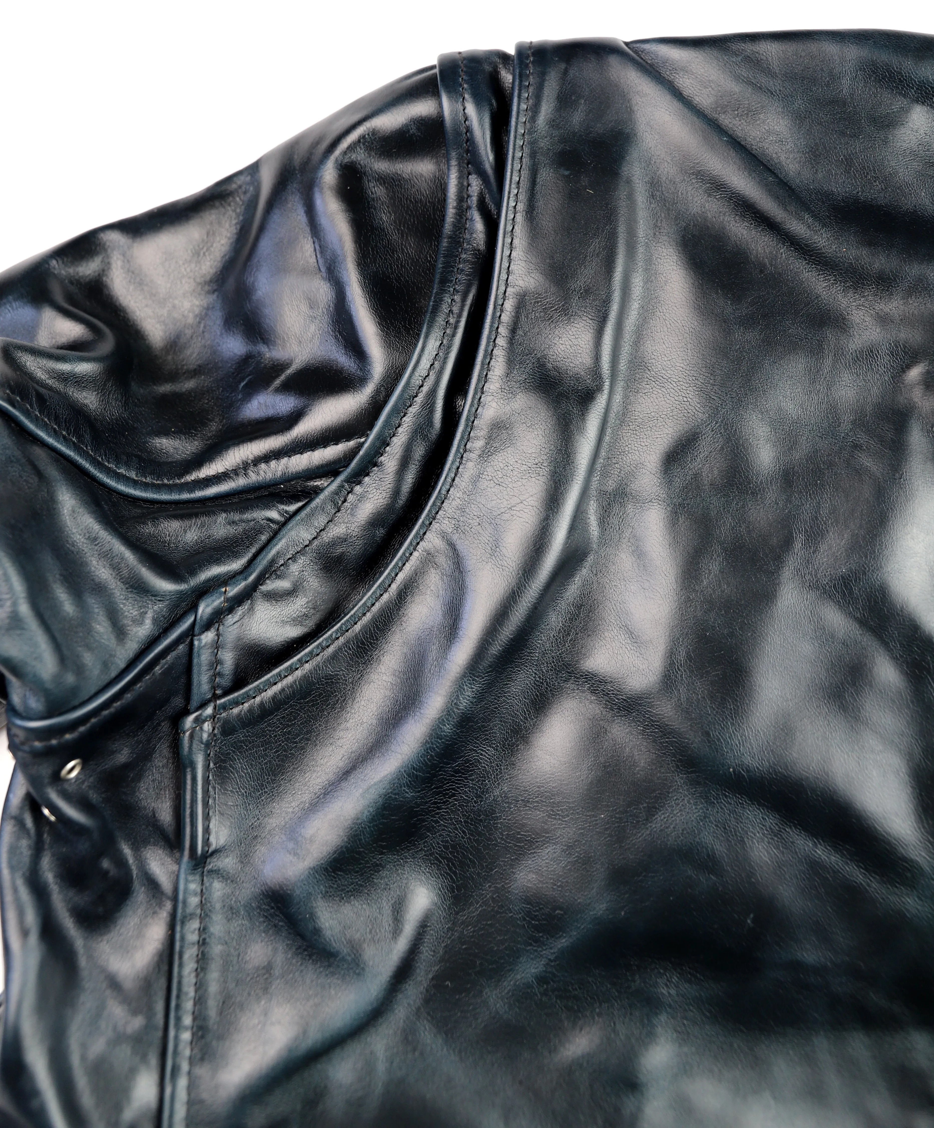 Aero Cafe' Racer, size 44, Midnight Blue CXL Horsehide