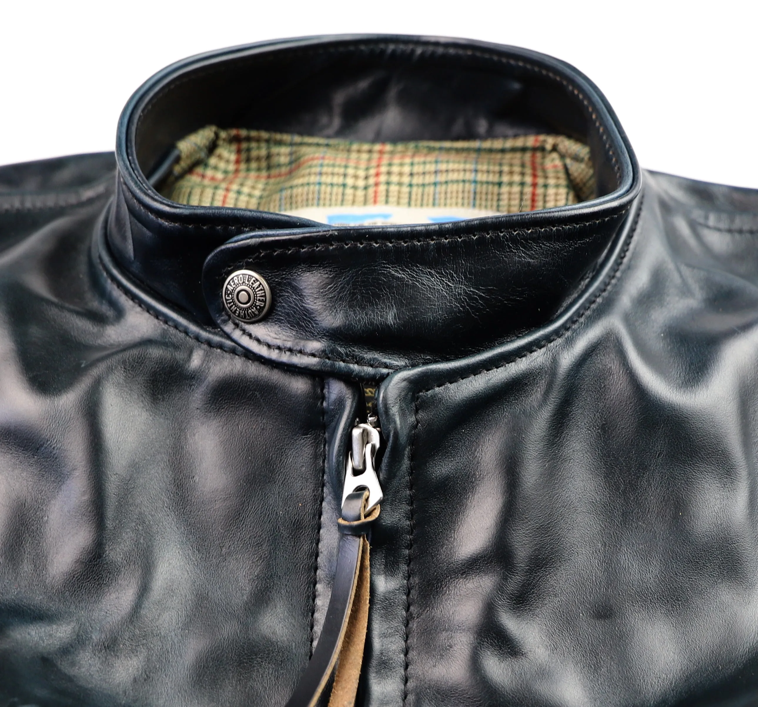 Aero Cafe' Racer, size 44, Midnight Blue CXL Horsehide