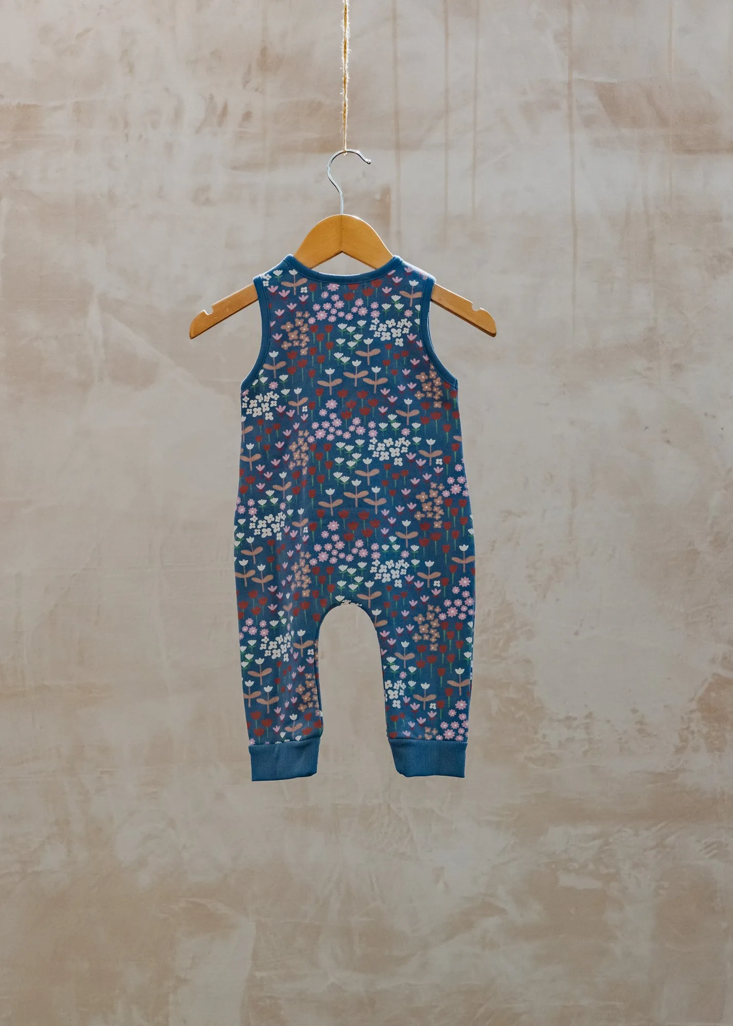 Babies' Meadow Floral Playsuit in Night Blue