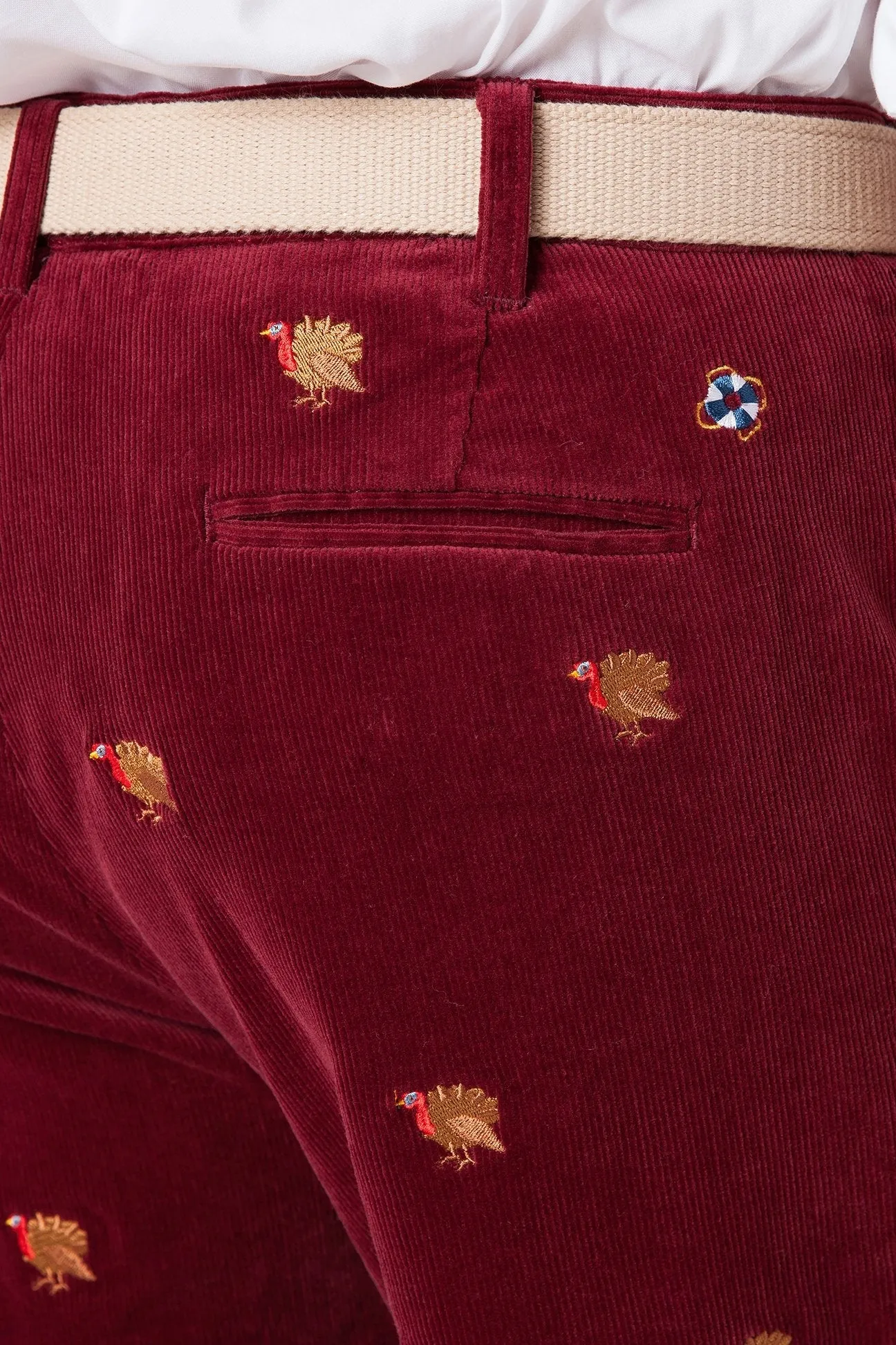 Beachcomber Corduroy Pant Merlot with Turkey