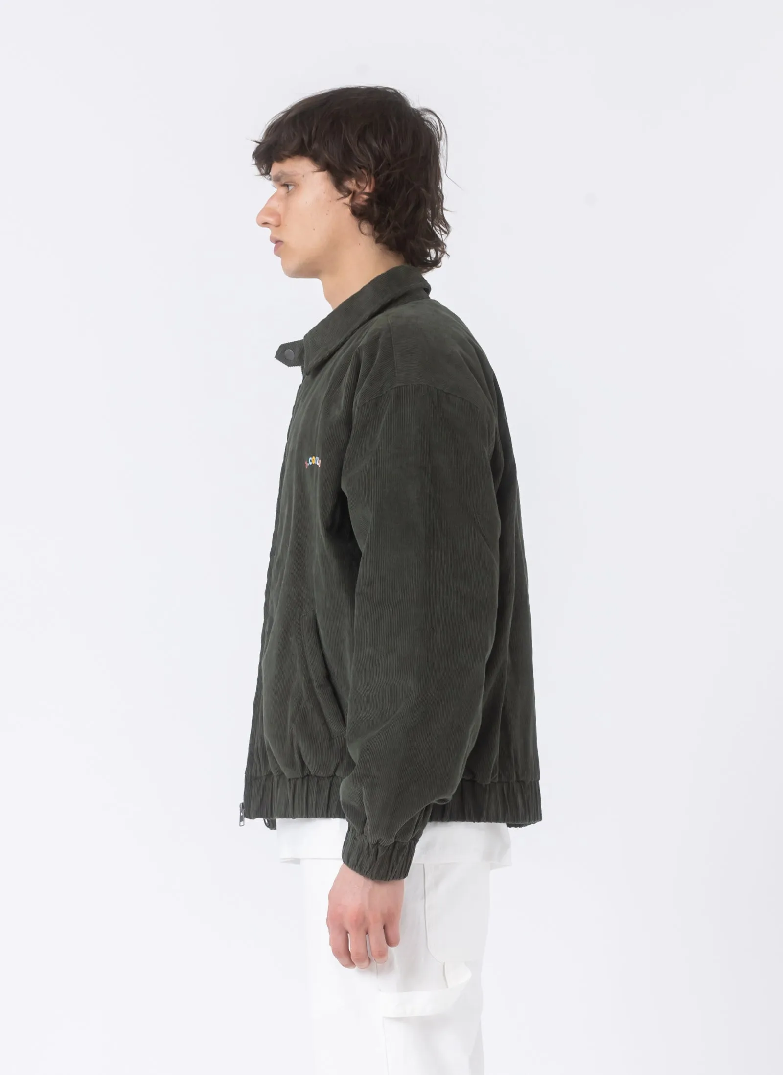 B.Nostalgic Jacket Bottle Green Corduroy