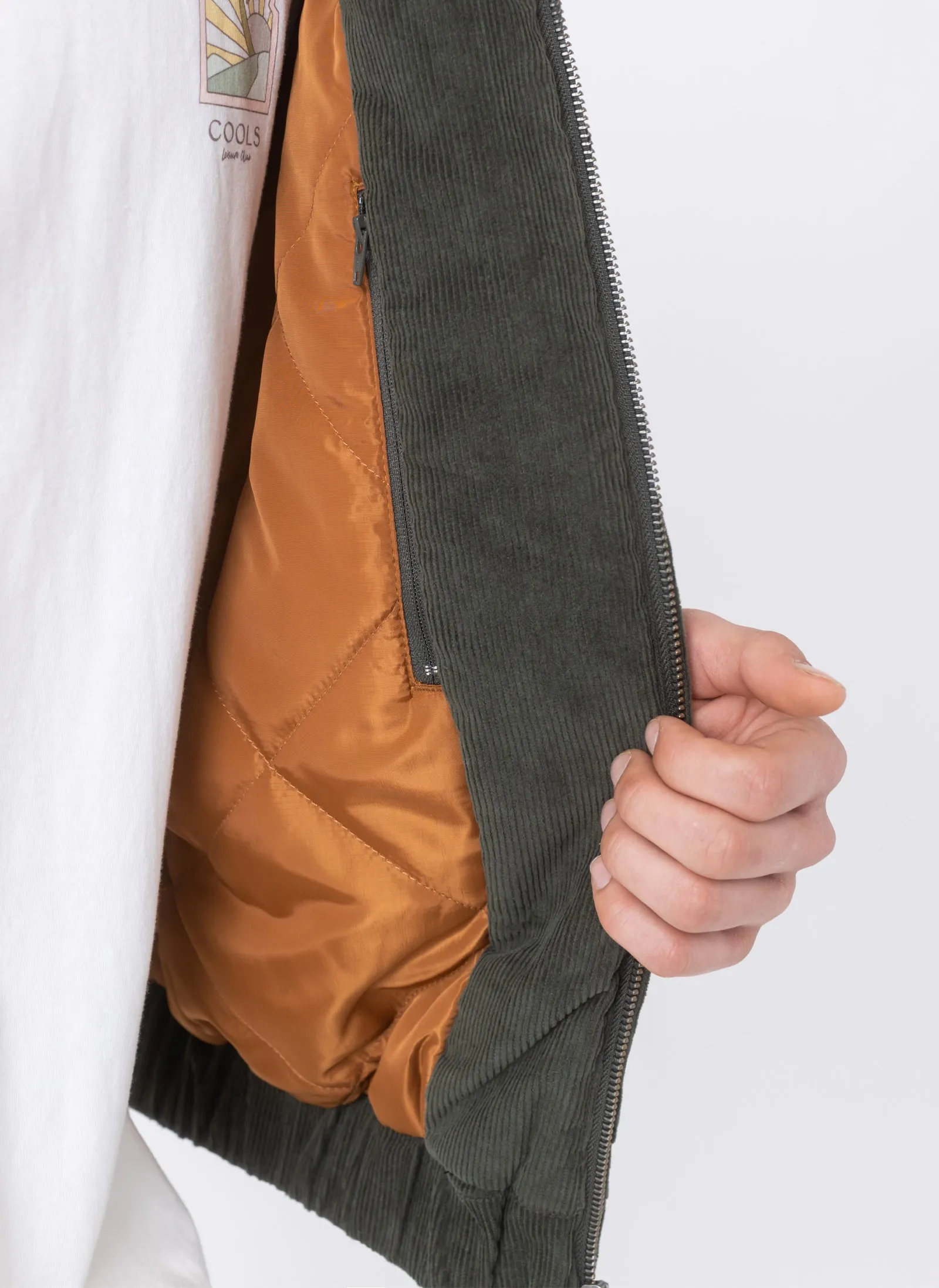 B.Nostalgic Jacket Bottle Green Corduroy