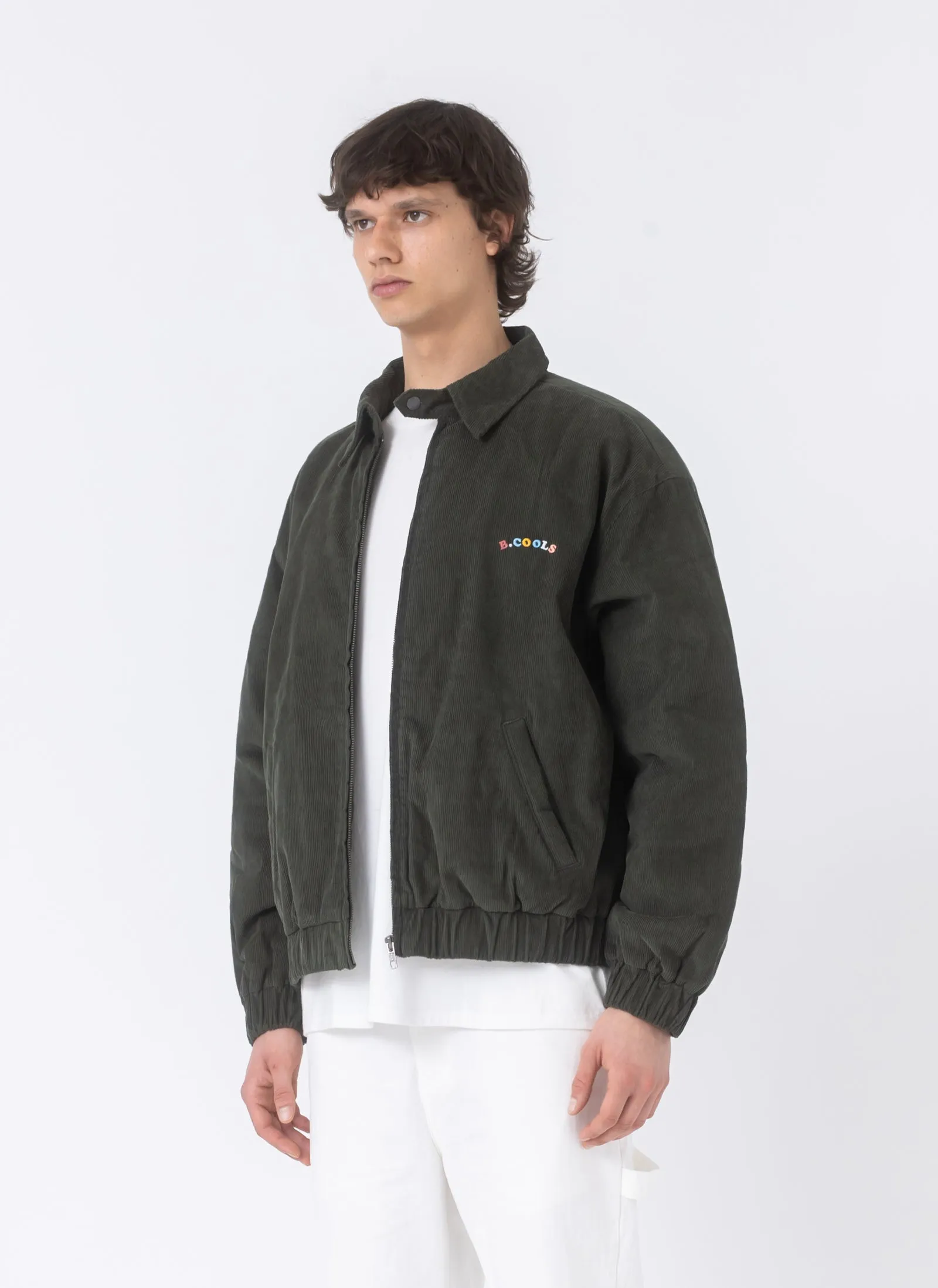 B.Nostalgic Jacket Bottle Green Corduroy
