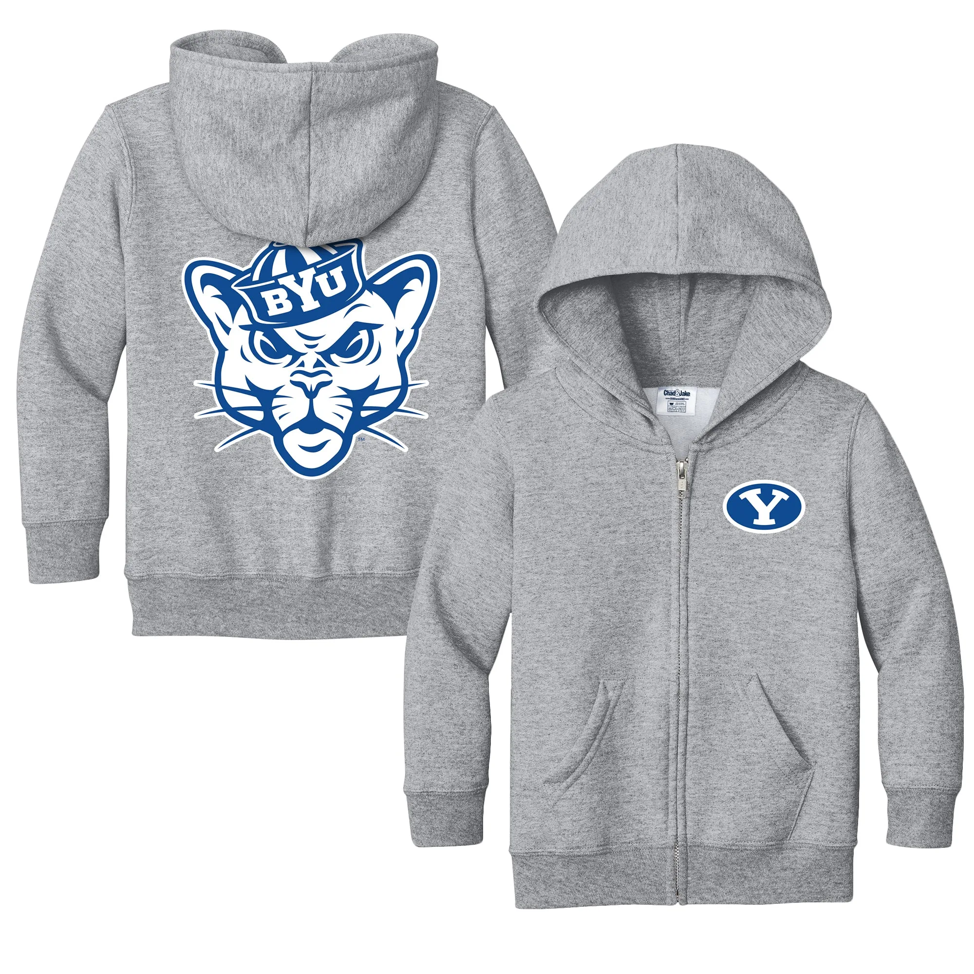 Brigham Young Cougars Logo Toddler Full-Zip Sweatshirt