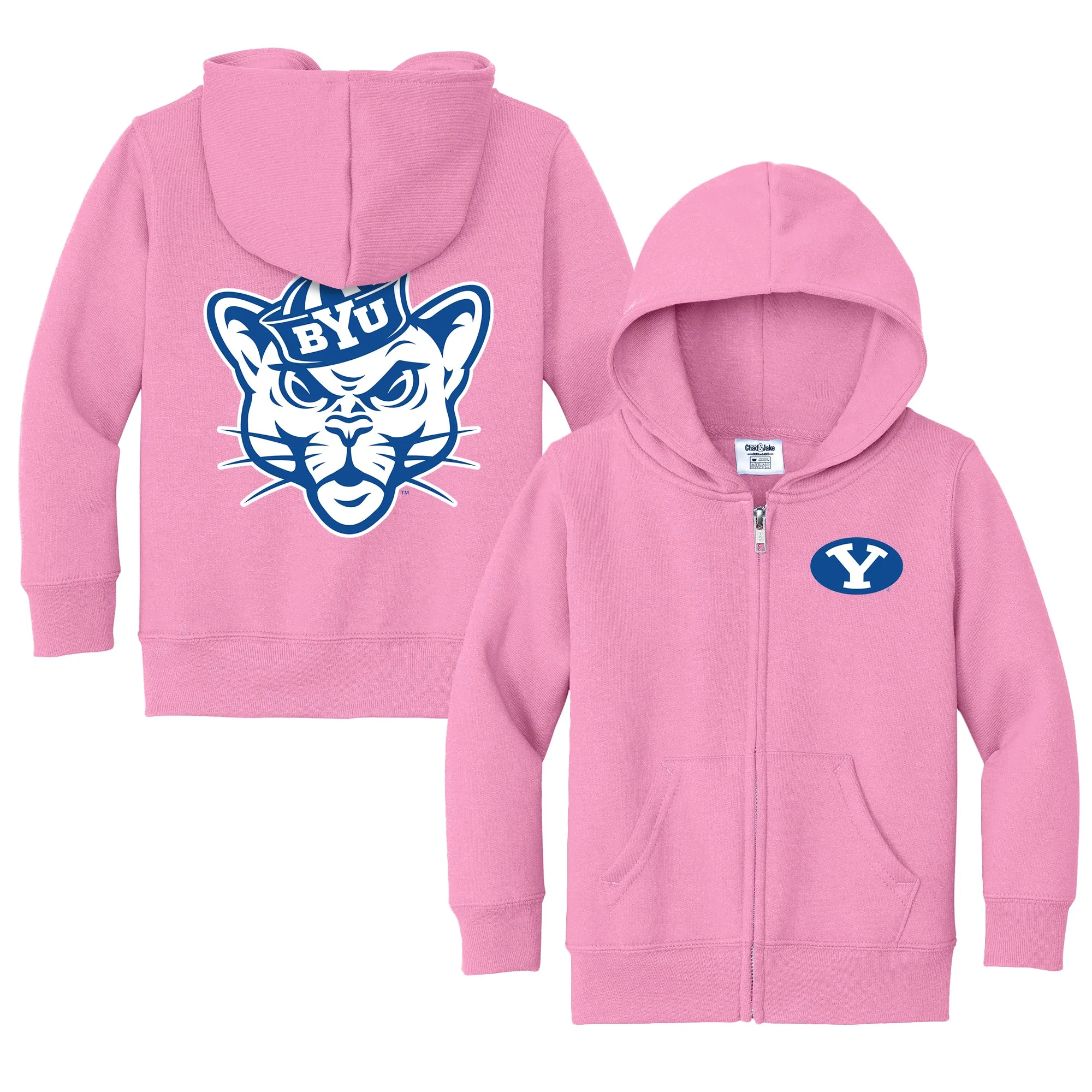 Brigham Young Cougars Logo Toddler Full-Zip Sweatshirt