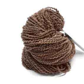 Brown Chunky Hand Spun Yarn in Merino Wool 11962