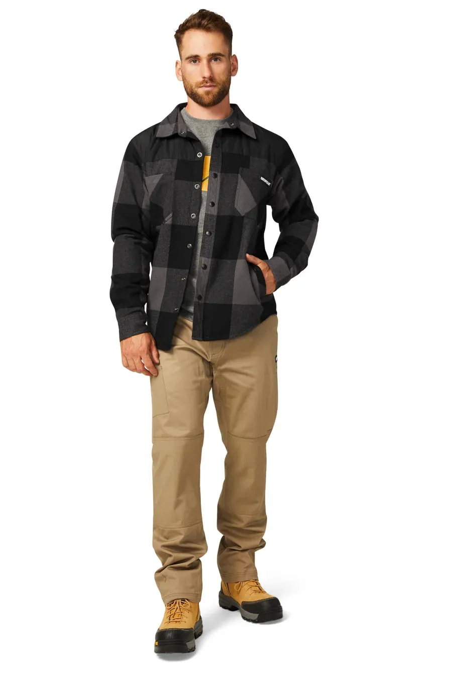 CAT Buffalo Check Insulated Shirt Jacket