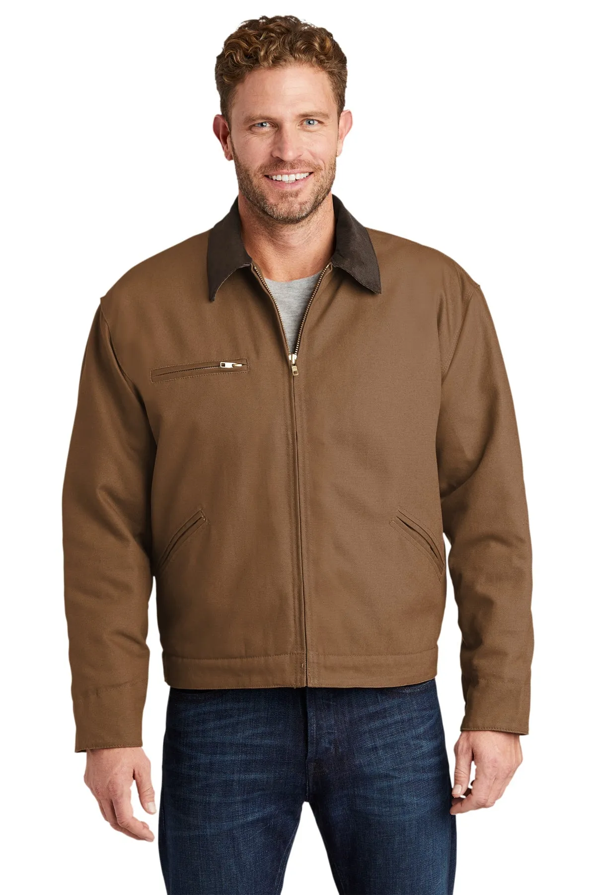 CornerStone Tall Duck Cloth Work Jacket, Duck Brown/ Brown