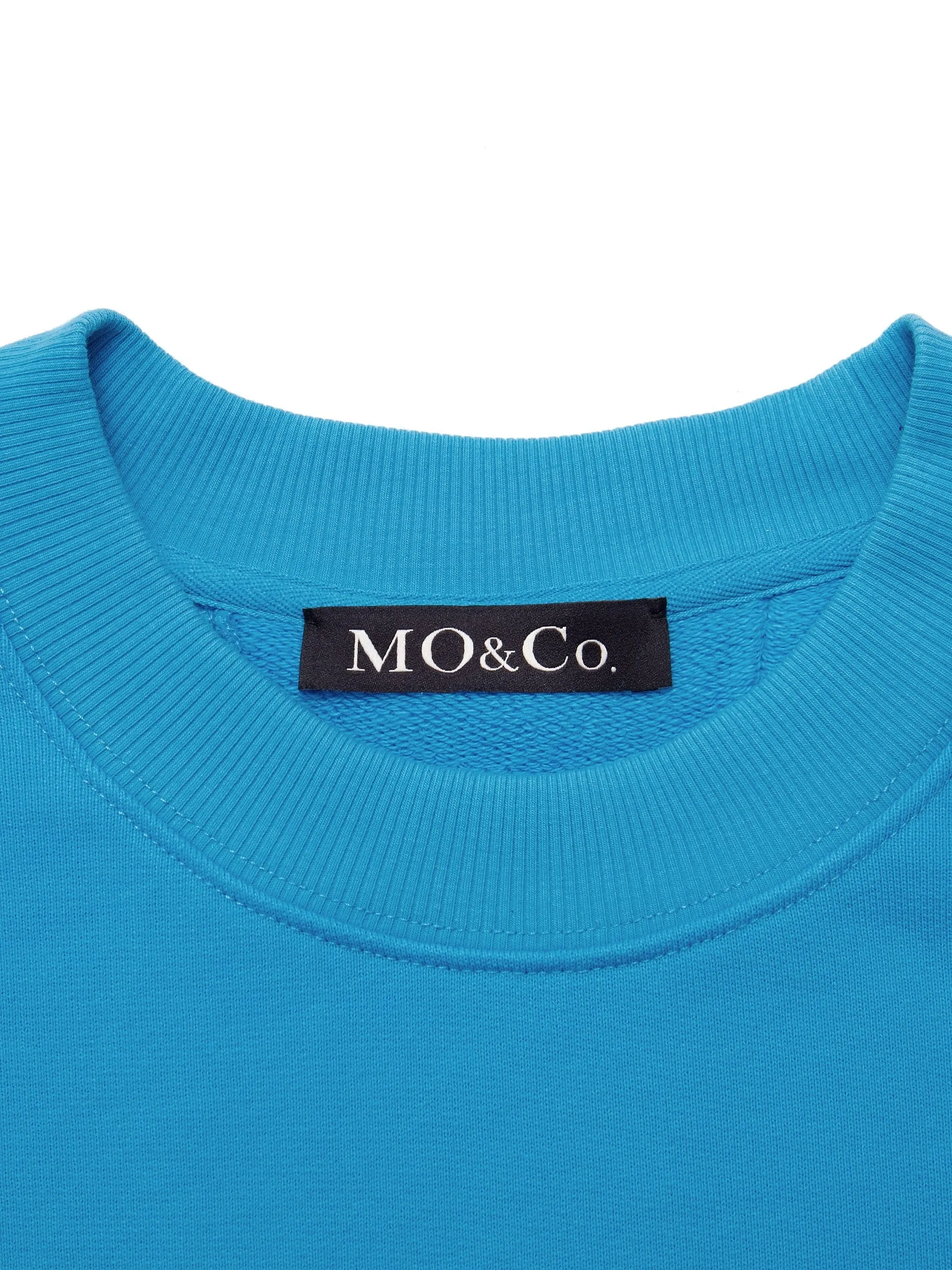 Cut Back Slit Cotton Sweatshirt