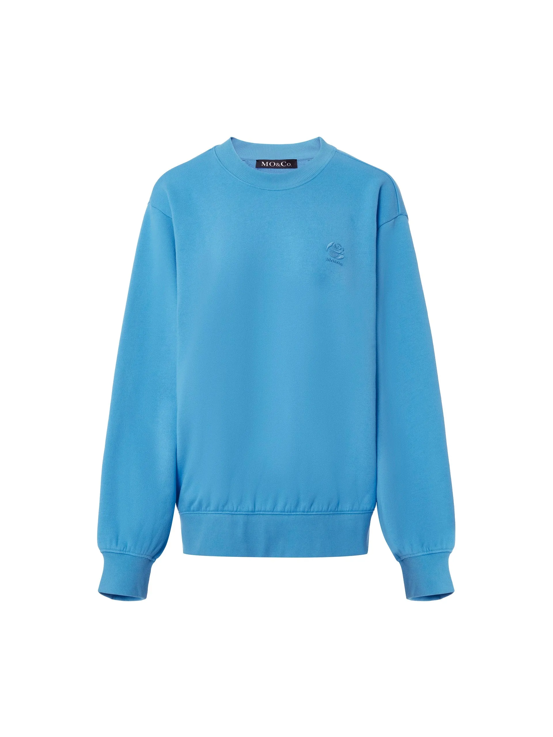 Cut Back Slit Cotton Sweatshirt