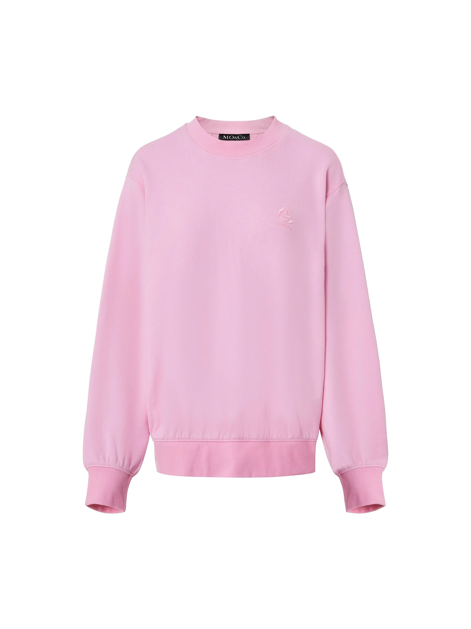 Cut Back Slit Cotton Sweatshirt