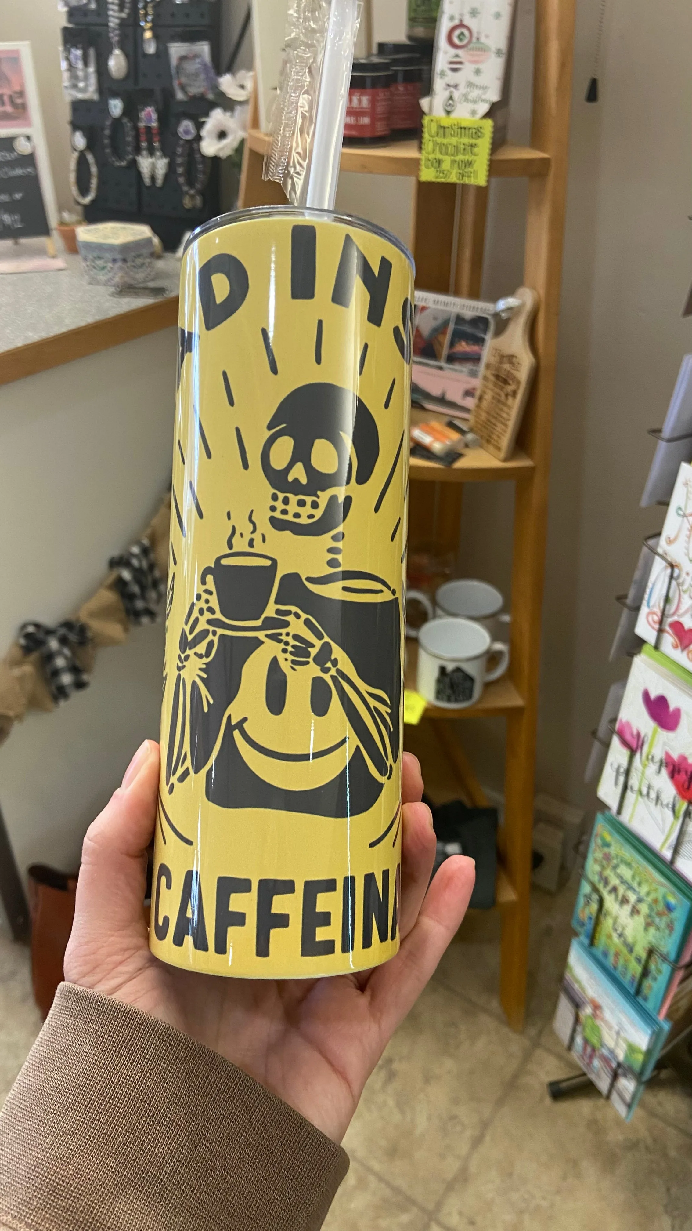 Dead Inside but Caffinated Tumbler