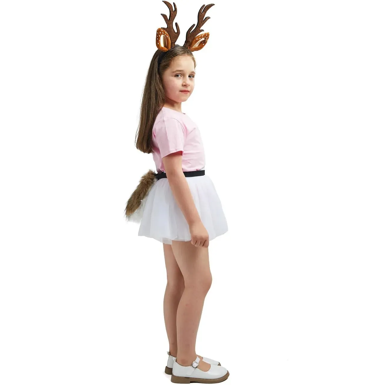 Deer Headband with Fawn Tail Accesories Set for Halloween Party