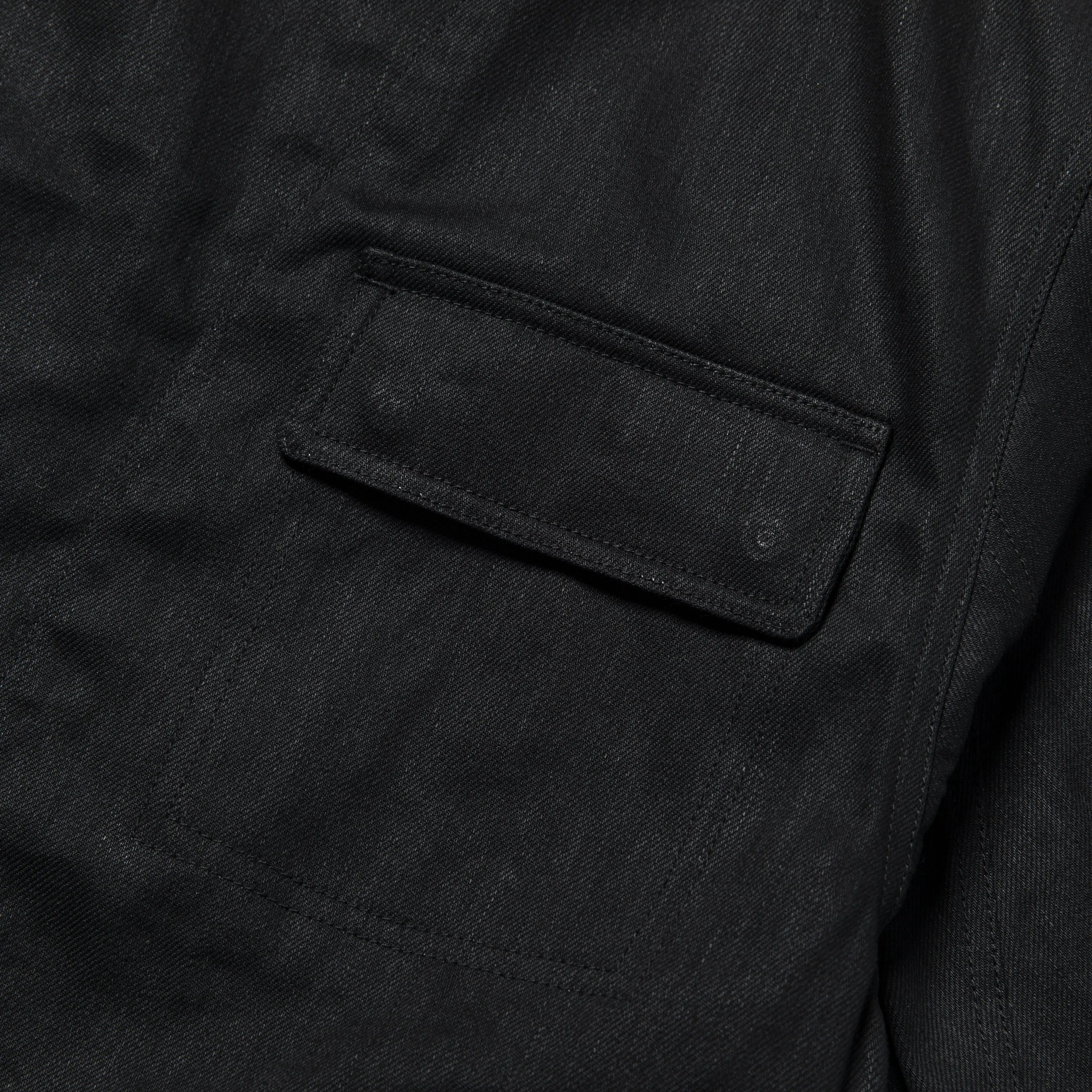 Denim Double Collar JKT(Black Denim)/MW-JKT23101