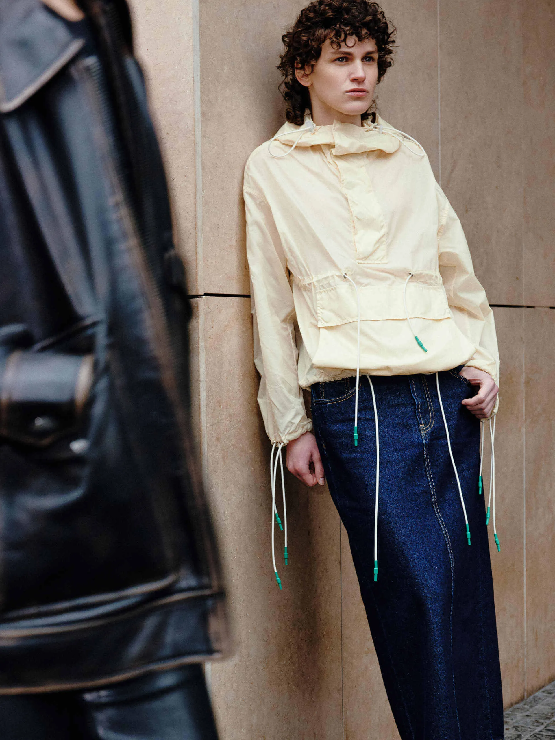Drawstring Detail Hood Sweatshirt