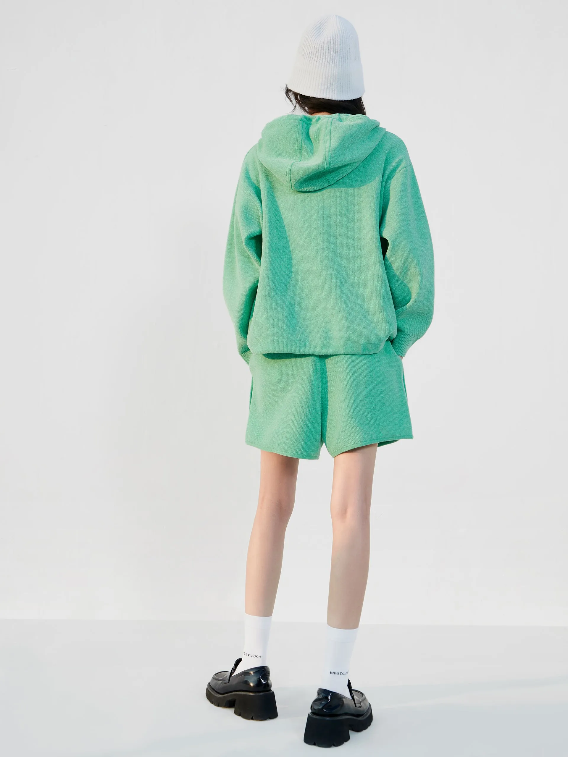 Drop Shoulder Hooded Sweatshirt