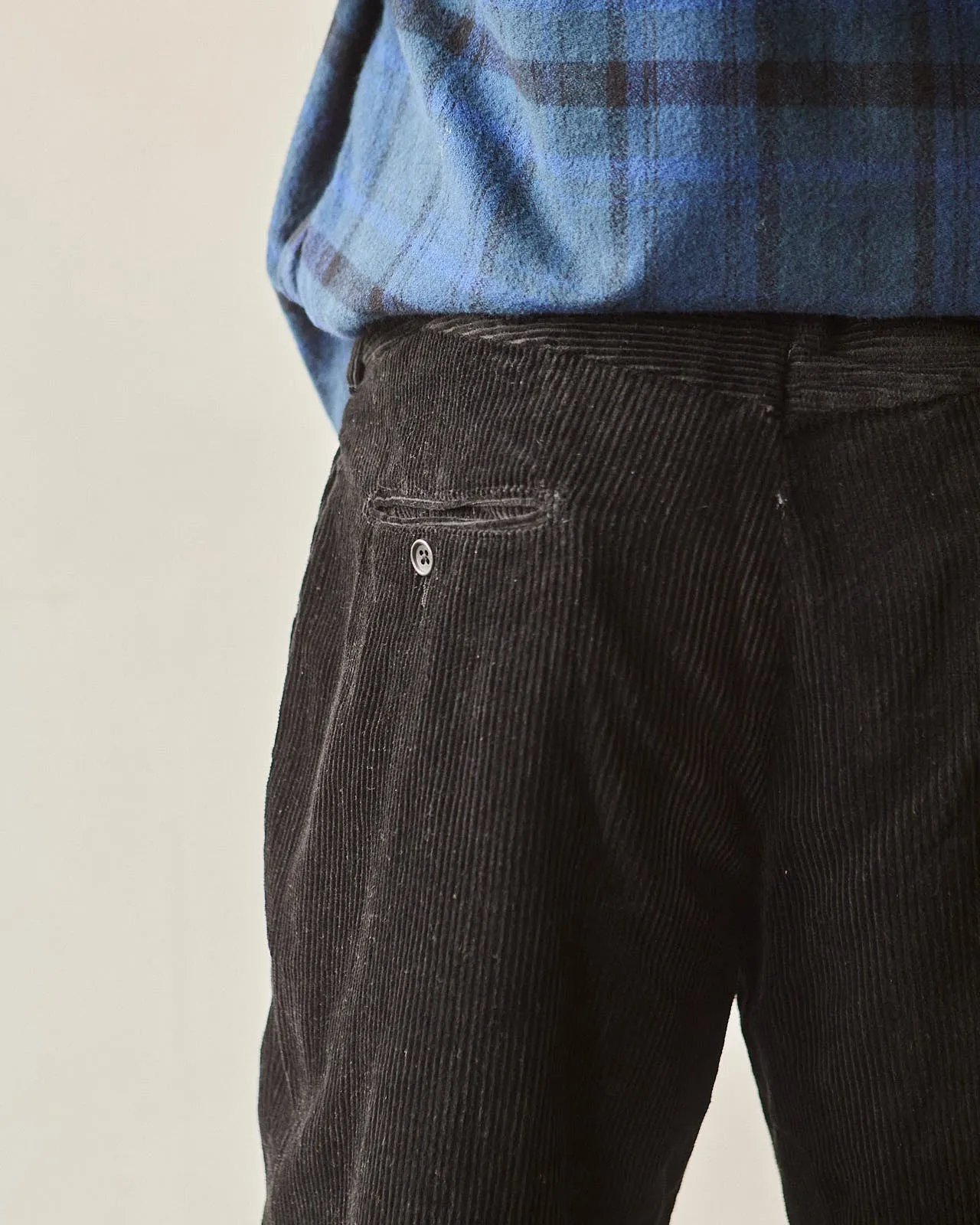 Engineered Garments 8W Corduroy Andover Pant, Black