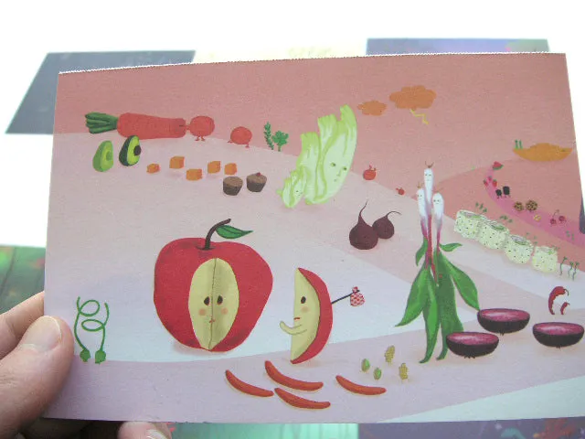 Eun-Ha Paek Milky Elephant Postcard of the Month Set by Little Otsu