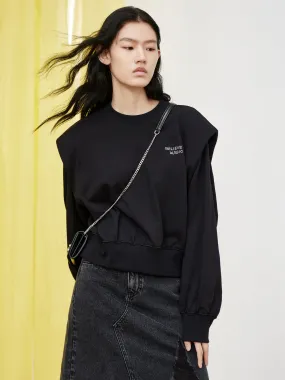 Fake Two Piece Cotton Sweatshirt