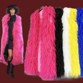 Faux Mongolia Sheep Fur Vests - Shop Winter Outerwear