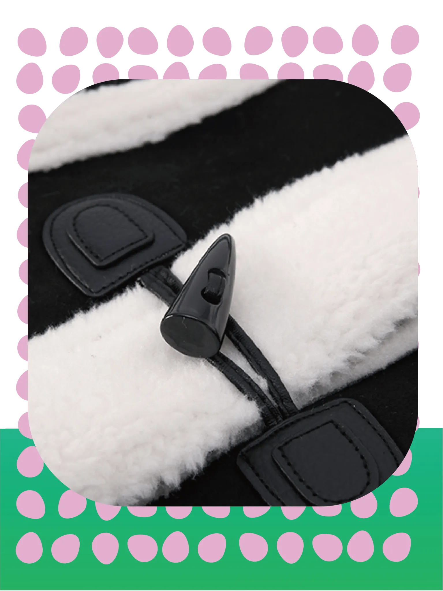 Faux Shearling Stand Collar Jacket