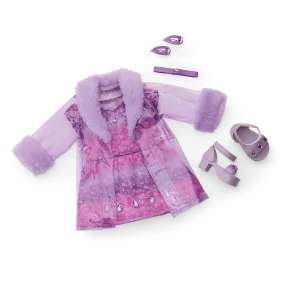 February Amazing Amethyst Outfit for 18-inch Dolls
