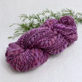Handspun Chunky Tasmanian Merino Yarn in Raspberry Swirl 13323