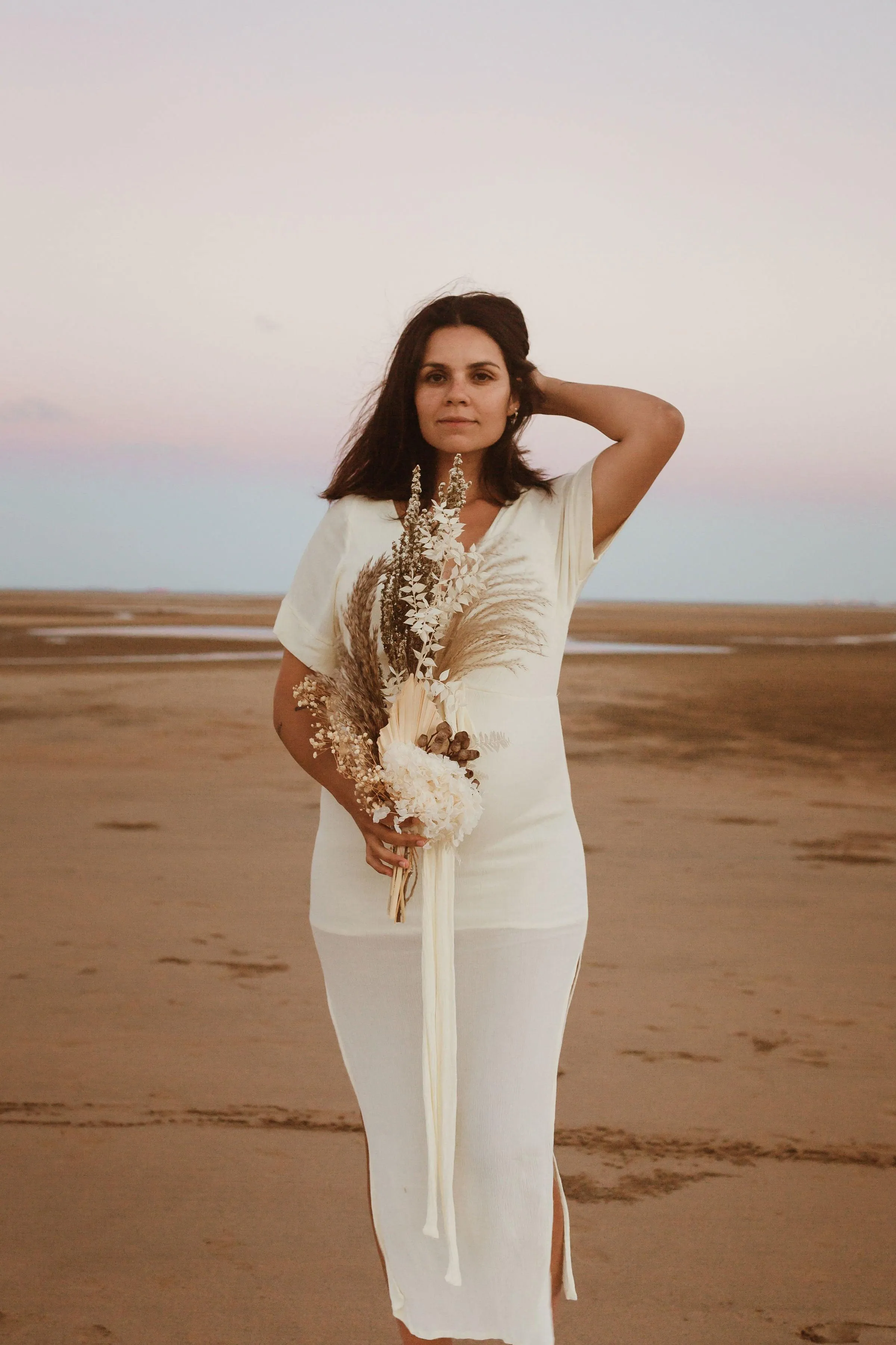Hazel and Folk Melody Maxi Dress - Buttercream - For Sale
