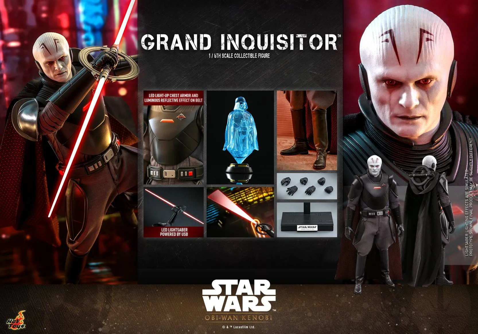 Hot Toys - TMS082 - Star Wars: Obi-Wan Kenobi - 1/6th scale Grand Inquisitor Collectible Figure