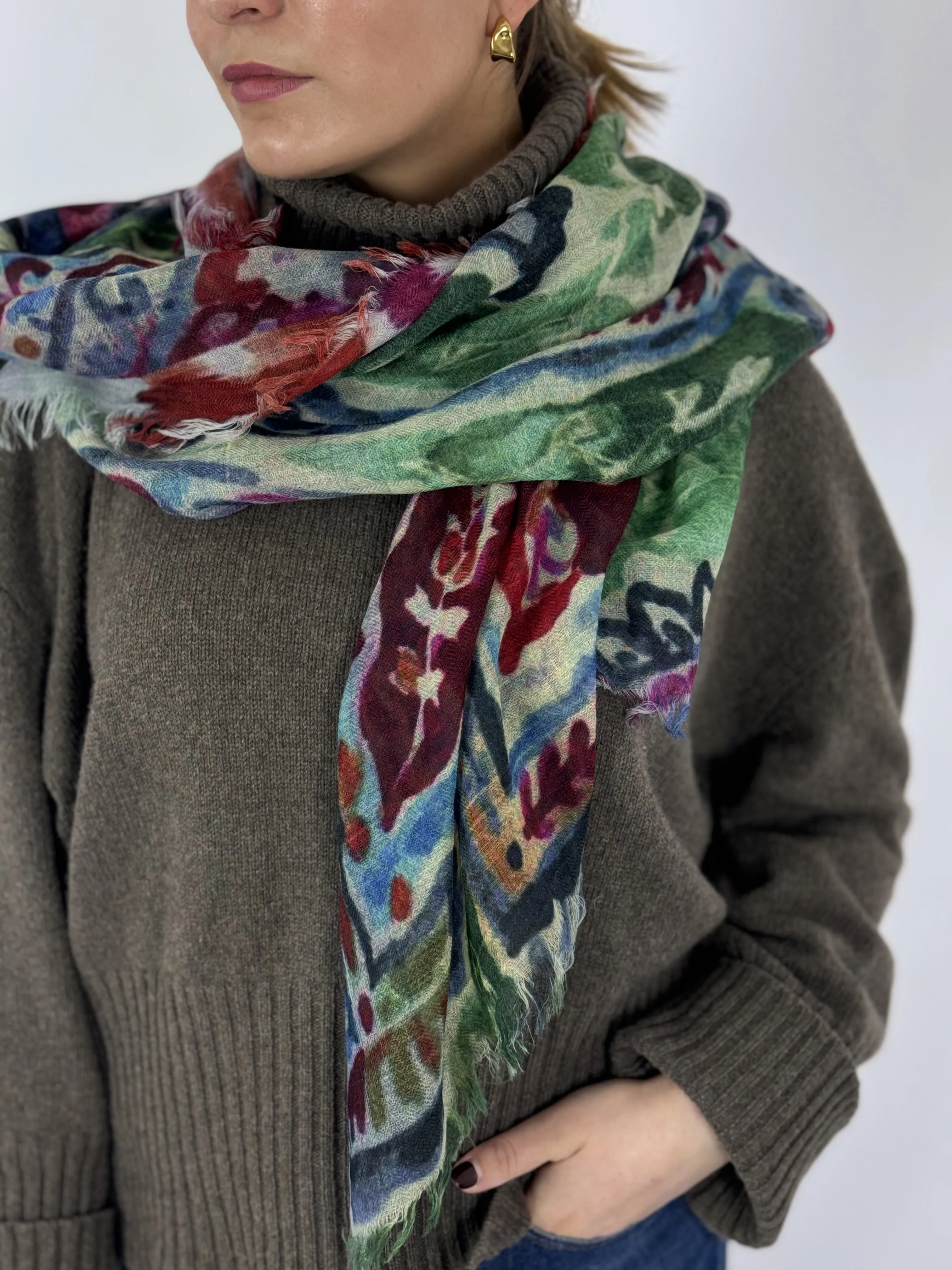 Jo Edwards Big Paisley Scarf