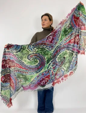 Jo Edwards Big Paisley Scarf