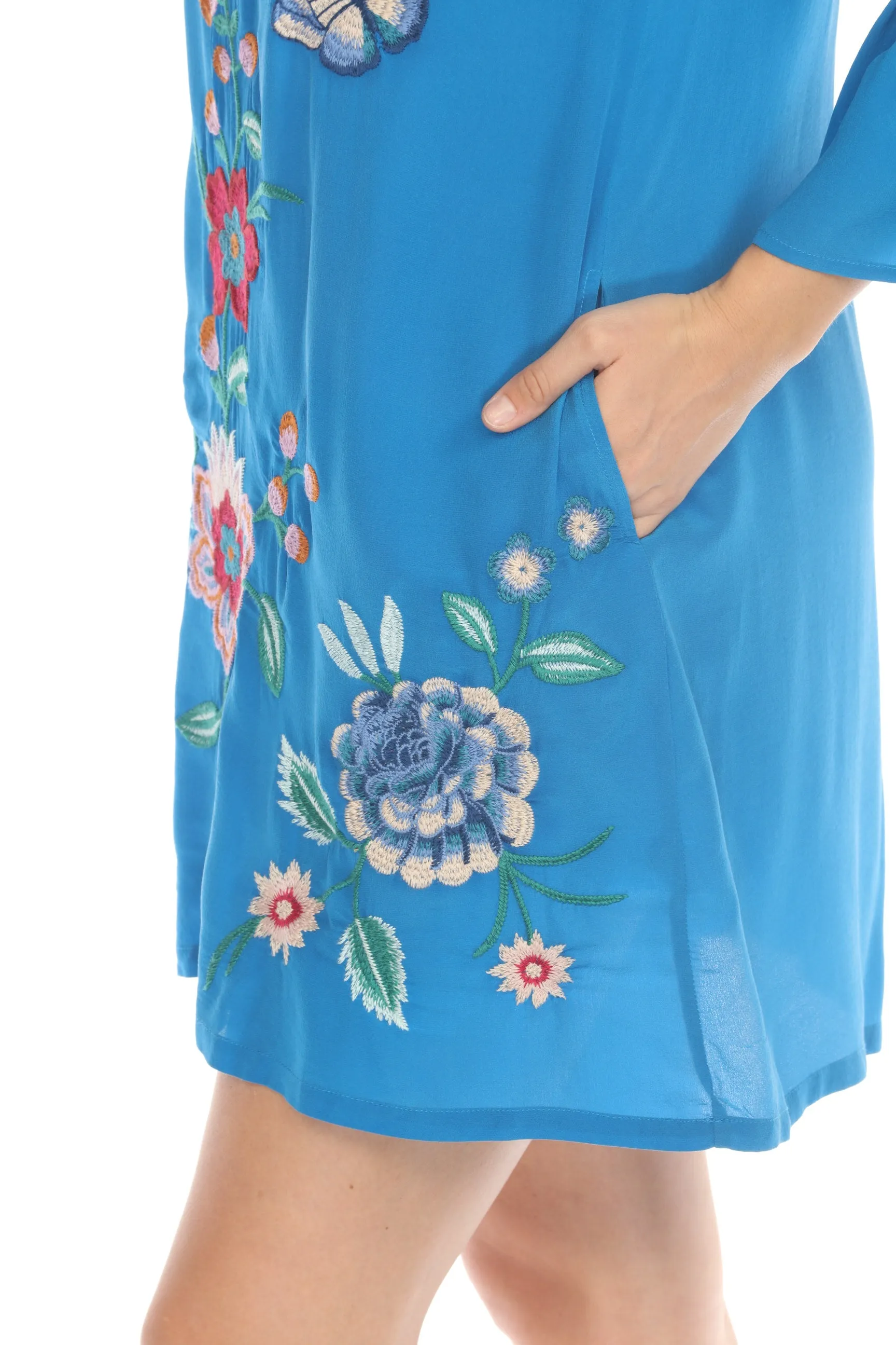 Johnny Was Workshop Taymia Ruffle Sleeve Dress W38924 *