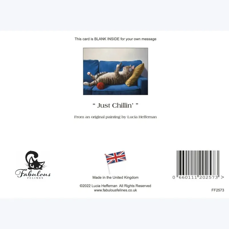 Just Chillin' by Lucia Heffernan Cat Greeting Card
