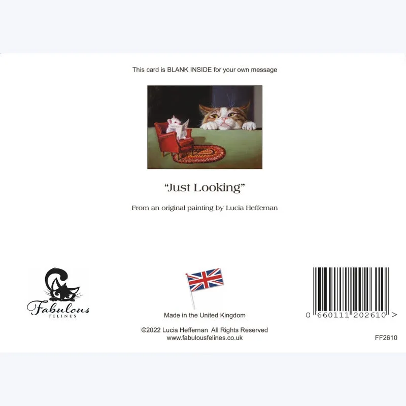 Just Looking by Lucia Heffernan Cat Greeting Card