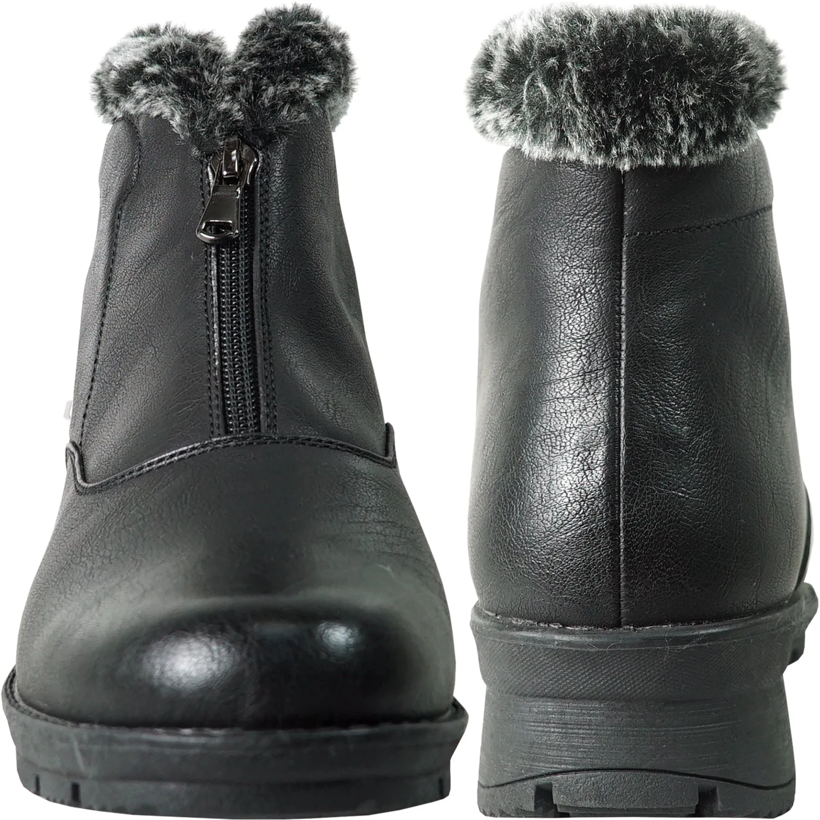 KOZI Canada Waterproof Women Boot NEIVA-3 Ankle Winter Fur Casual Boot Black