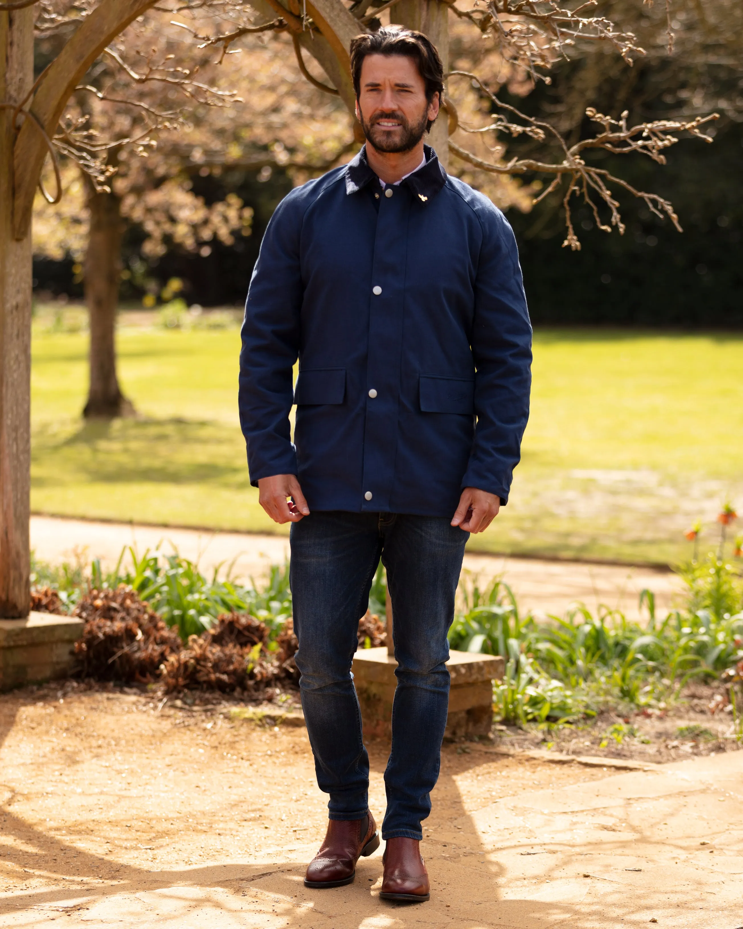 Landowner Casual Walking Jacket - Navy