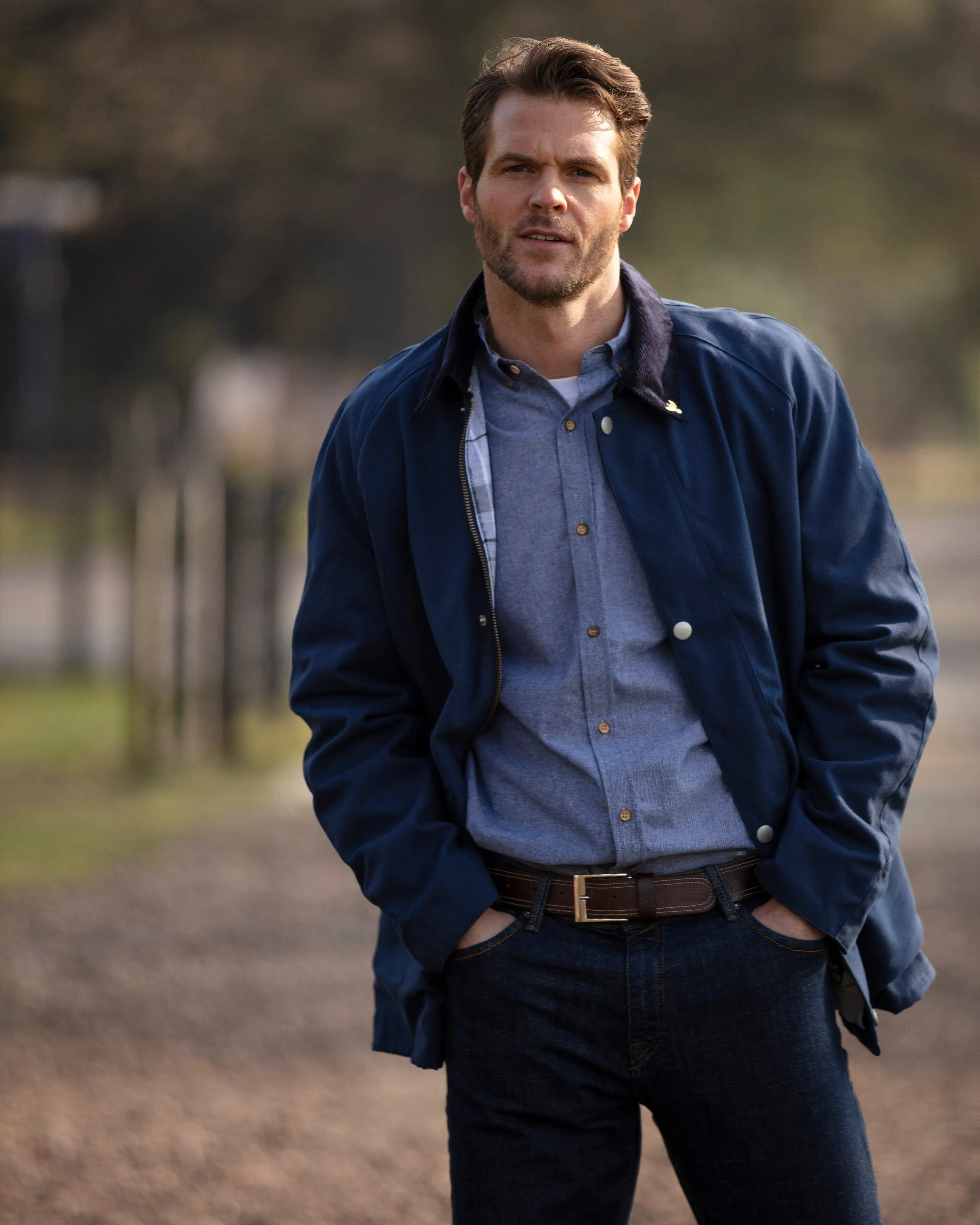 Landowner Casual Walking Jacket - Navy