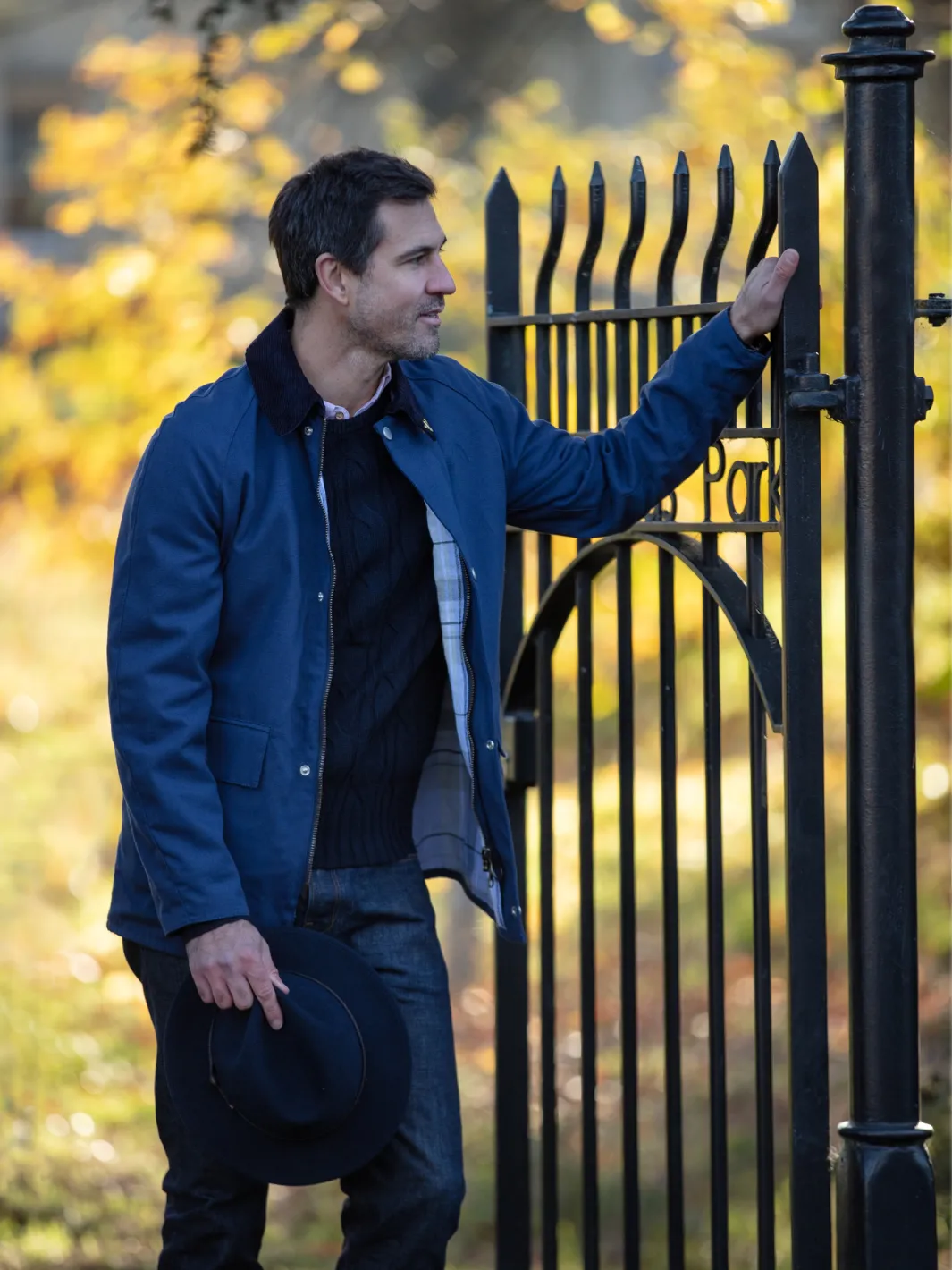 Landowner Casual Walking Jacket - Navy