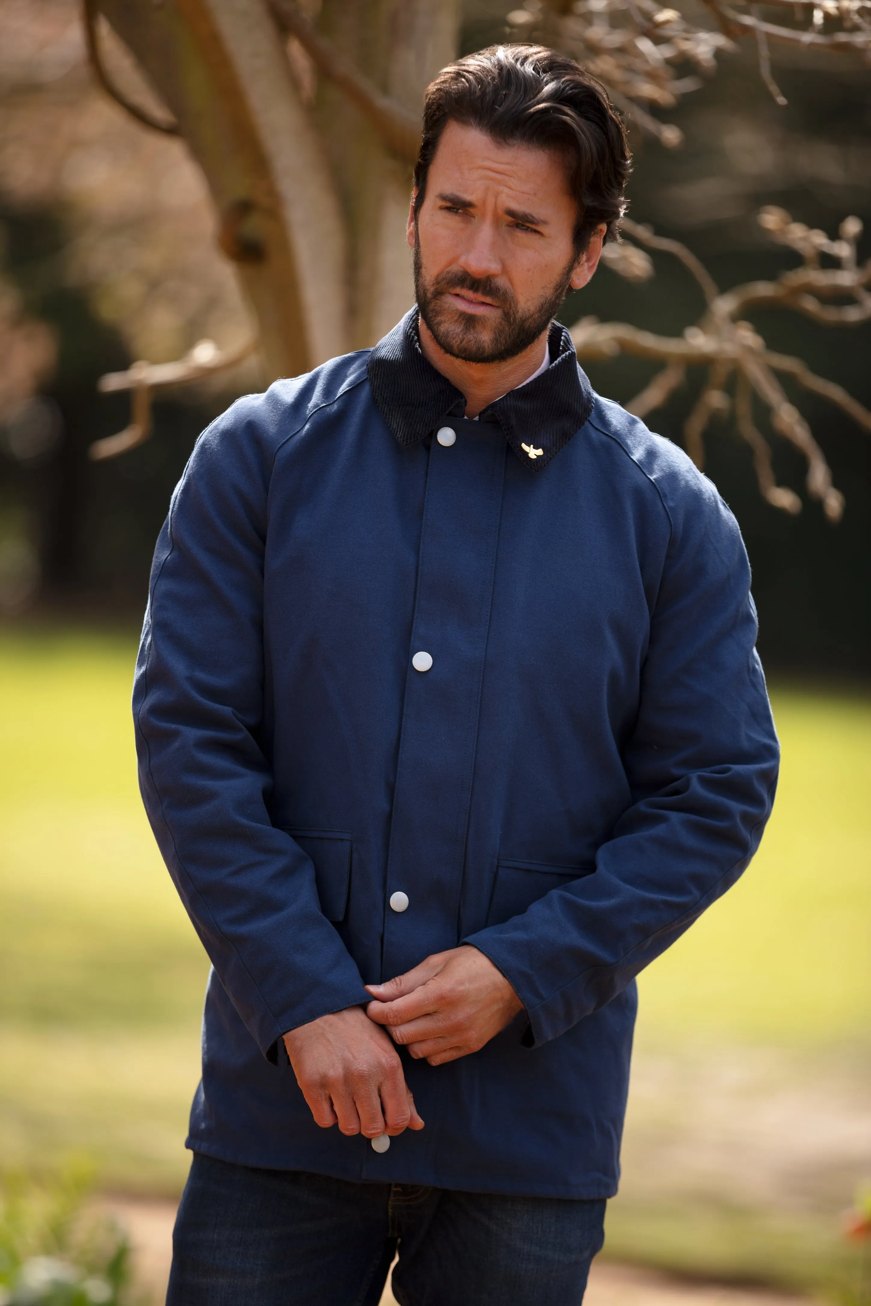 Landowner Casual Walking Jacket - Navy