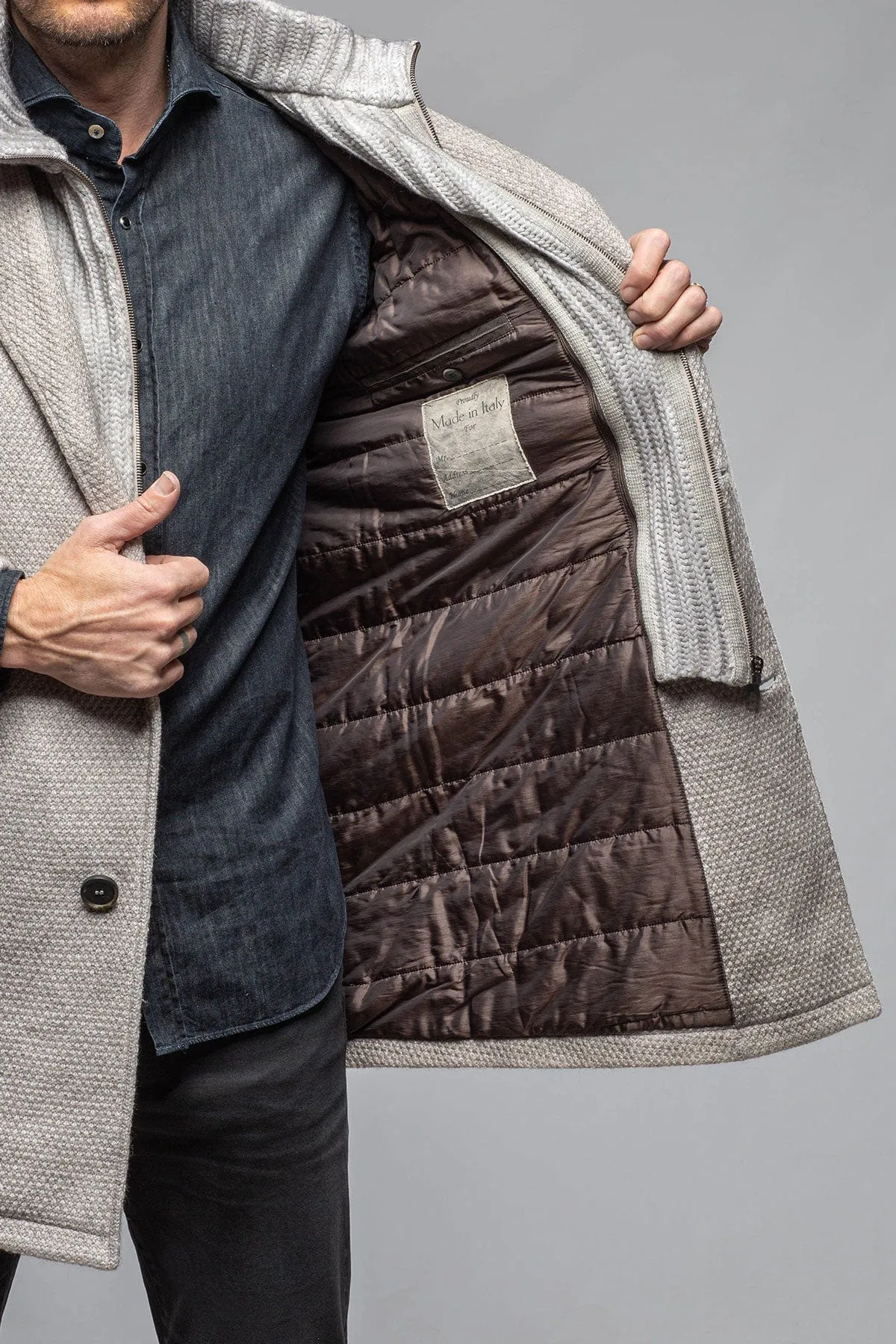 Leon Knit Jacket in Ice