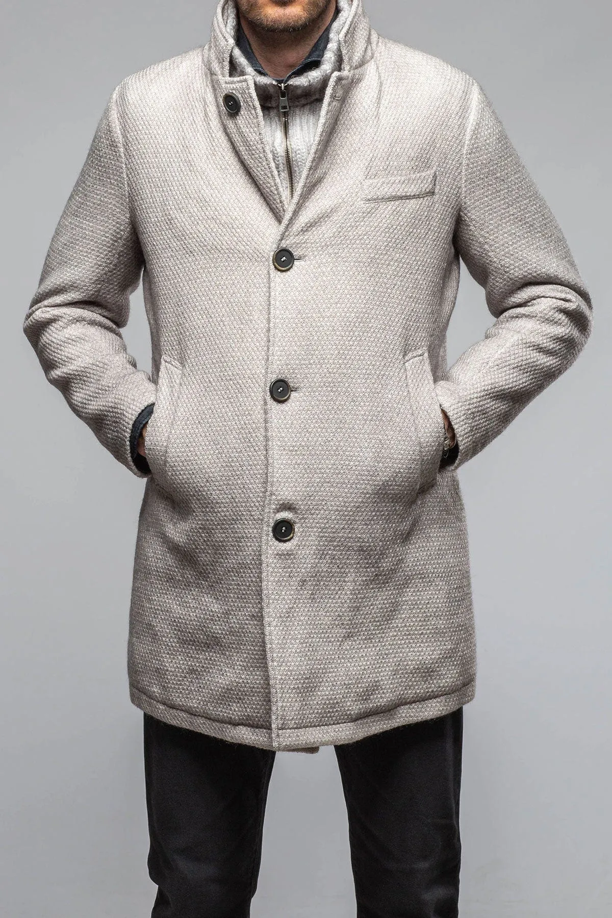 Leon Knit Jacket in Ice
