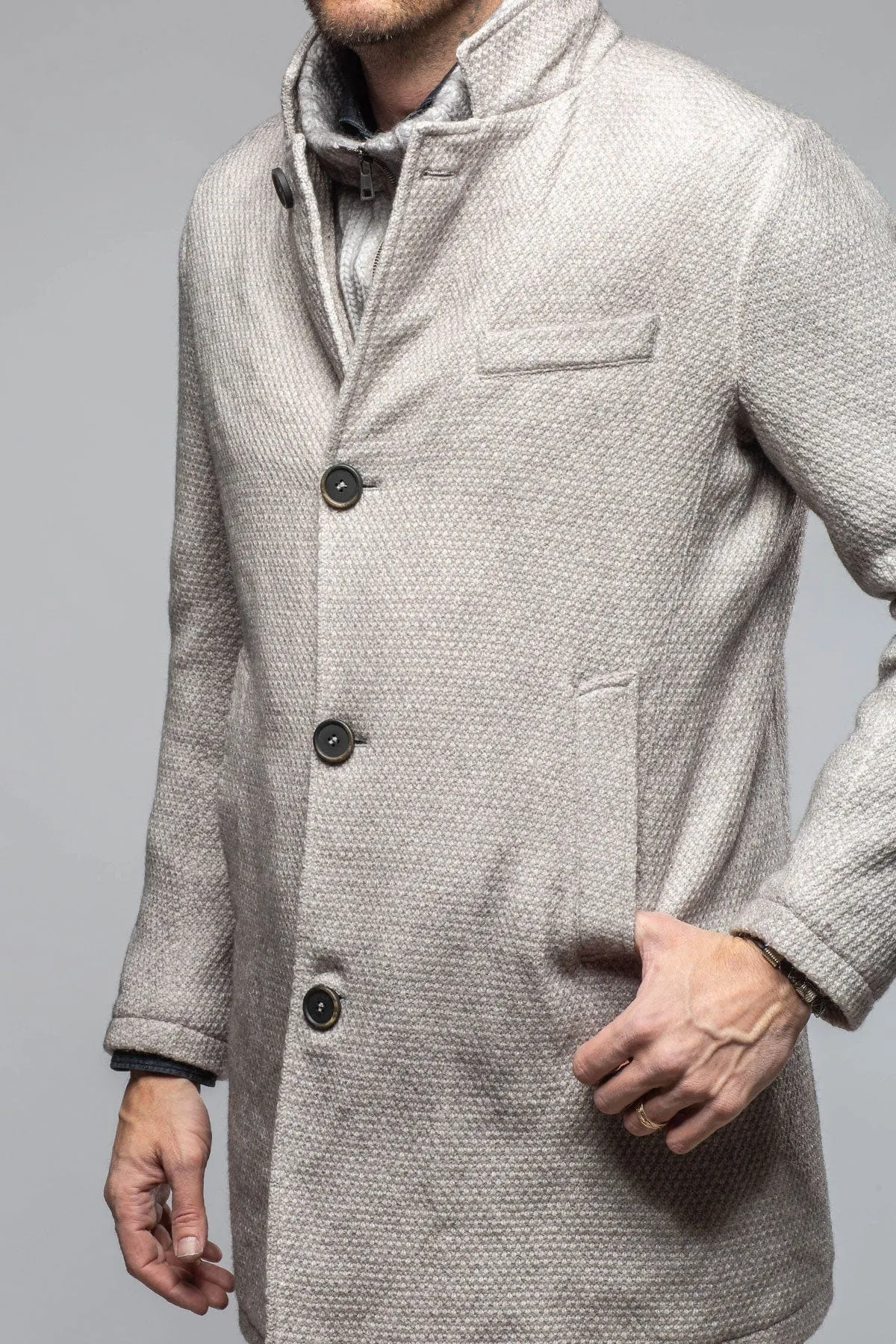 Leon Knit Jacket in Ice