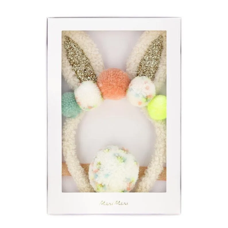 Meri Meri Pom Pom Bunny Ear Dressing Up Set