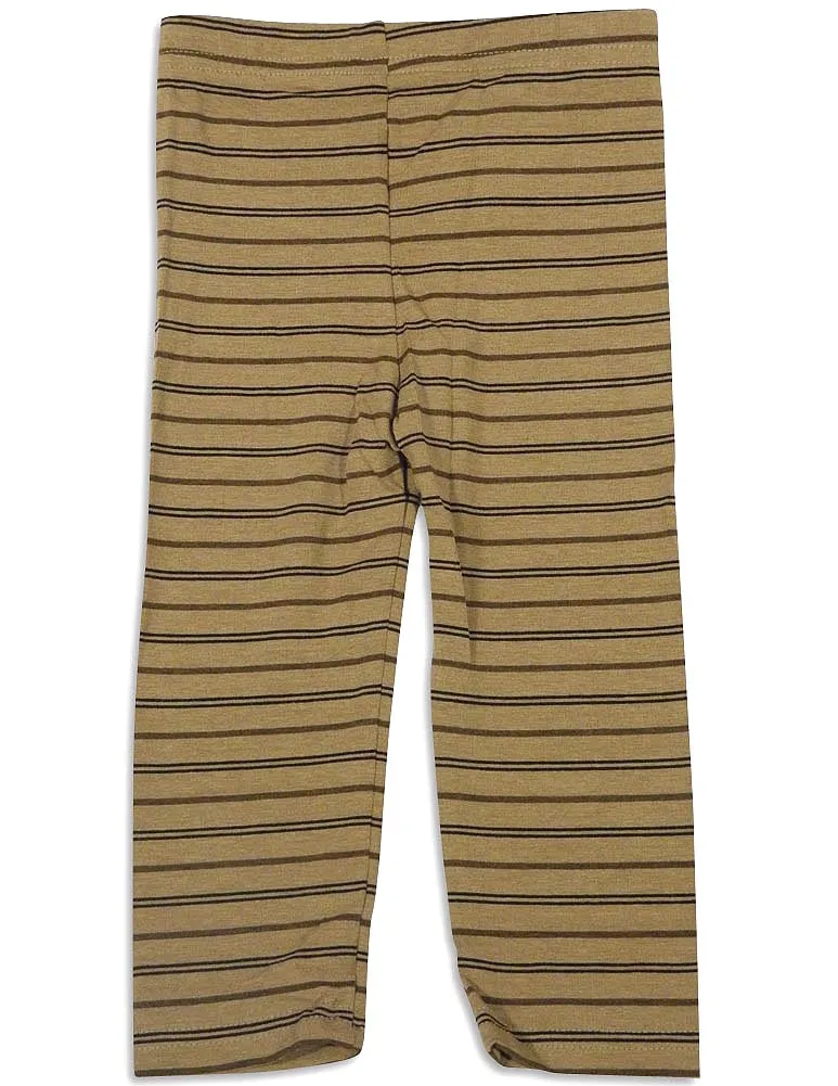 Mulberribush Infant Girls Striped Elastic Waist Leggings Pant Bottoms