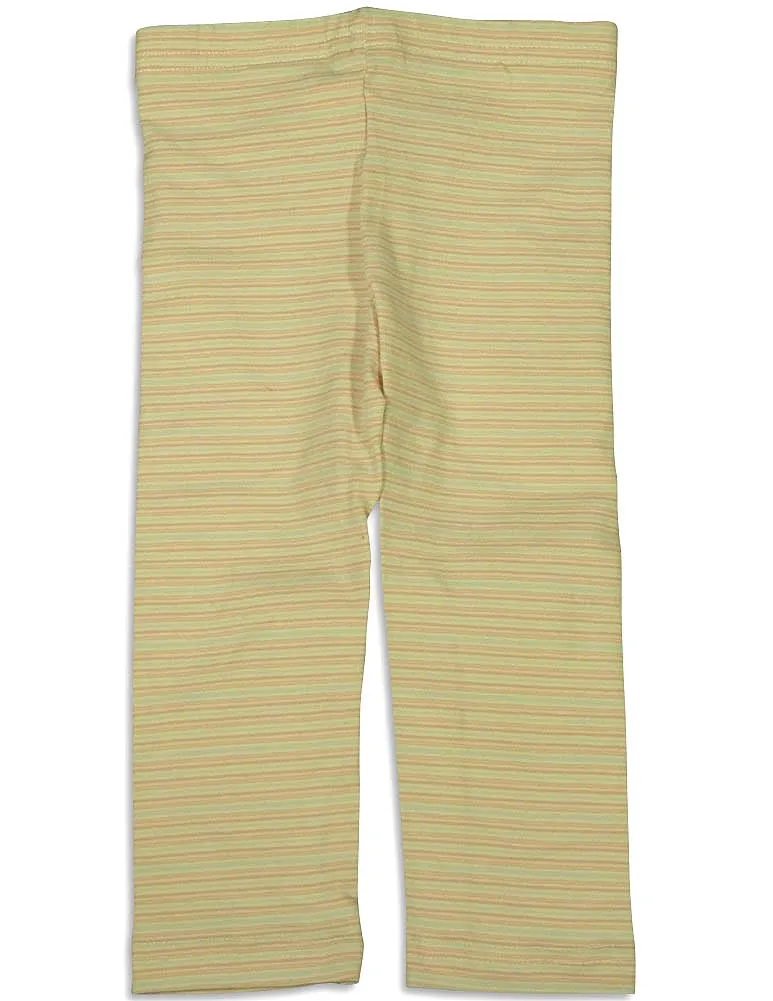 Mulberribush Infant Girls Striped Elastic Waist Leggings Pant Bottoms