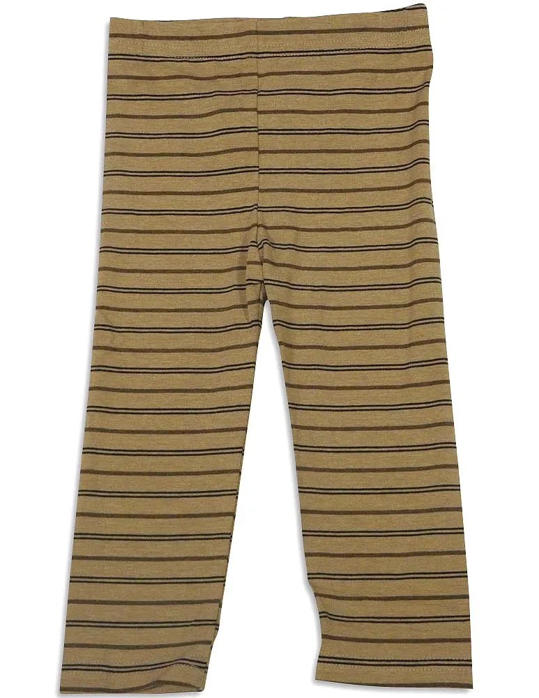 Mulberribush Infant Girls Striped Elastic Waist Leggings Pant Bottoms