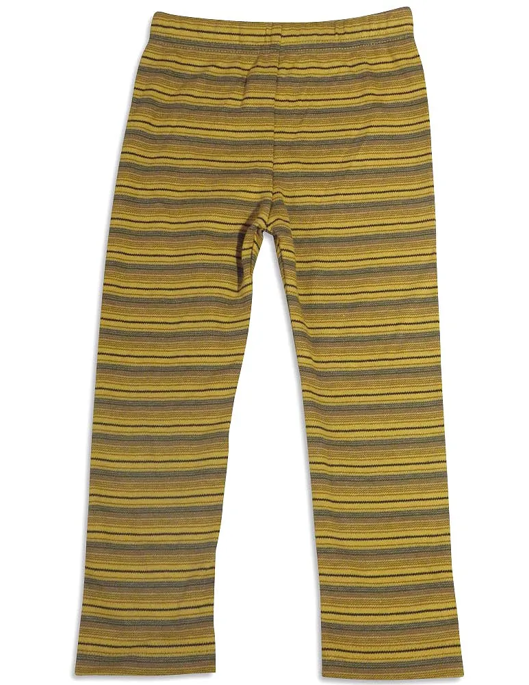 Mulberribush Toddler Girls Striped Elastic Waist Leggings Pant Bottoms
