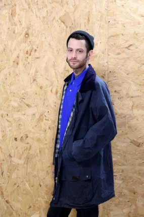 Navy Blue Wax Jacket